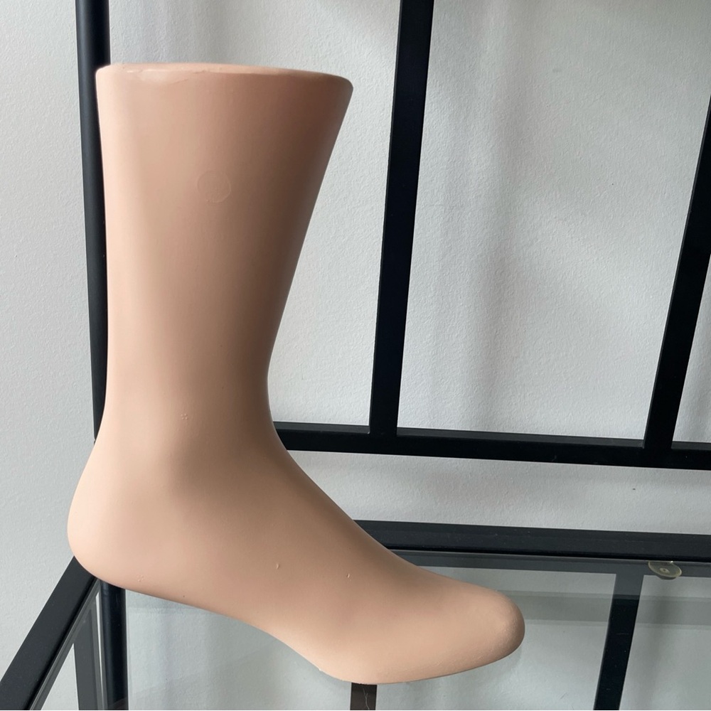 Vintage freestanding Mannequin Foot Shoe or sock Form Display or decor